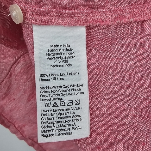 J Crew V-back linen top Size 2 - Picture 5 of 5